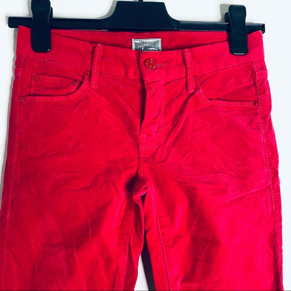 MOTHER Bunny The Looker Velvet Skinny Pants - Picture 3 of 13